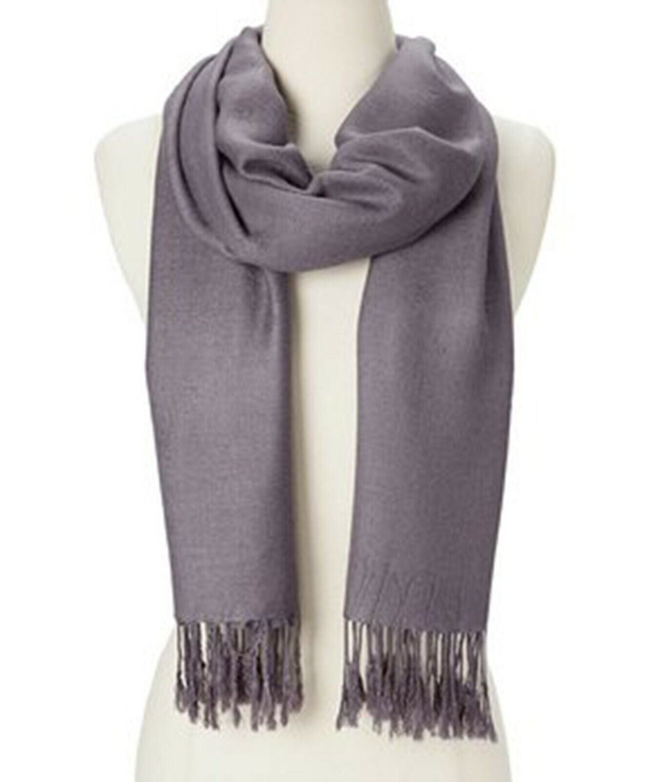 Soft Silk Shawl Wrap Women Pashmina Solid Scarf Stole Cashmere Wool Ladies Scarf